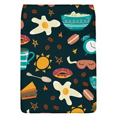 Seamless pattern with breakfast symbols morning coffee Removable Flap Cover (S)