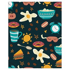 Seamless pattern with breakfast symbols morning coffee Drawstring Bag (Small)