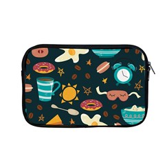 Seamless pattern with breakfast symbols morning coffee Apple MacBook Pro 13  Zipper Case