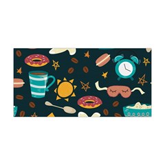 Seamless Pattern With Breakfast Symbols Morning Coffee Yoga Headband by BangZart