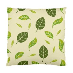 Leaf Spring Seamless Pattern Fresh Green Color Nature Standard Cushion Case (one Side) by BangZart