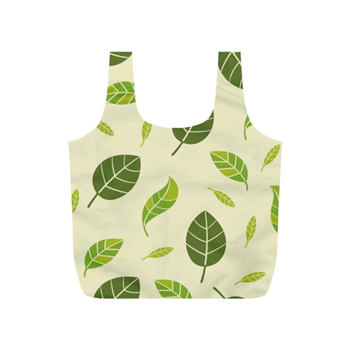 Leaf spring seamless pattern fresh green color nature Full Print Recycle Bag (S)