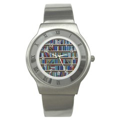 Bookshelf Stainless Steel Watch by BangZart