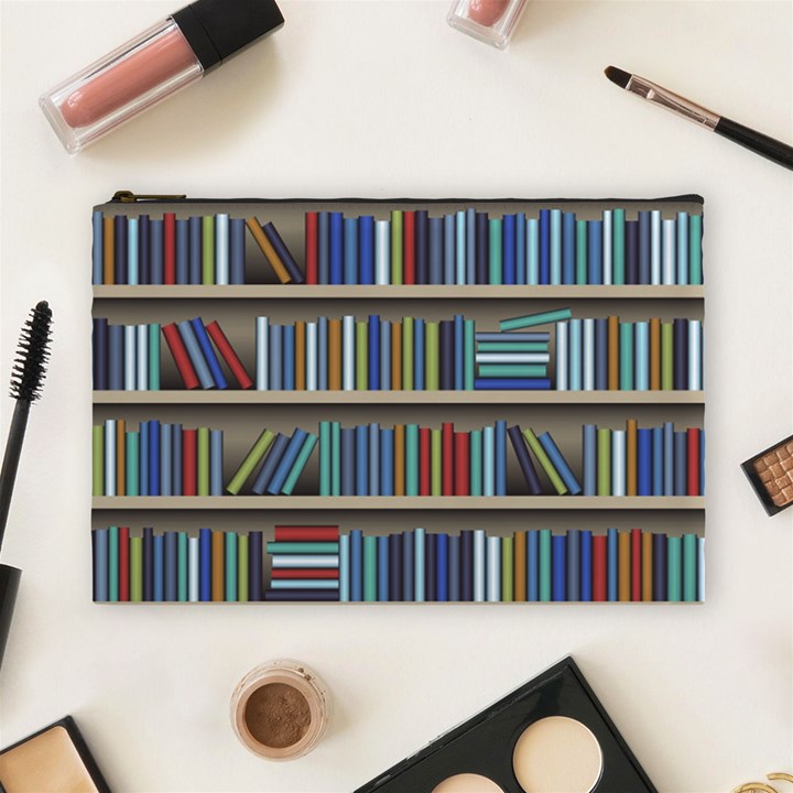 Bookshelf Cosmetic Bag (Large)