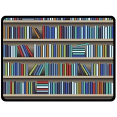 Bookshelf Fleece Blanket (large) 