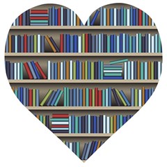 Bookshelf Wooden Puzzle Heart by BangZart