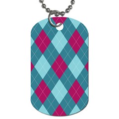 Argyle Pattern Seamless Fabric Texture Background Classic Argill Ornament Dog Tag (one Side) by BangZart