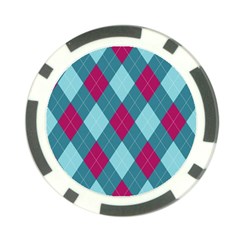 Argyle Pattern Seamless Fabric Texture Background Classic Argill Ornament Poker Chip Card Guard (10 Pack) by BangZart