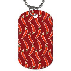 Chili Pattern Red Dog Tag (one Side) by BangZart