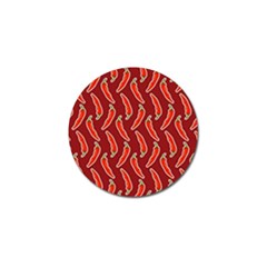 Chili Pattern Red Golf Ball Marker (4 Pack) by BangZart