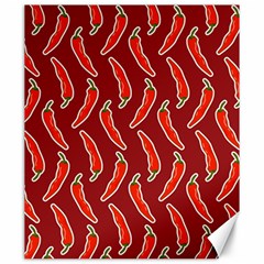 Chili Pattern Red Canvas 20  X 24  by BangZart