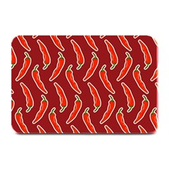 Chili Pattern Red Plate Mats by BangZart