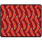 Chili pattern red Fleece Blanket (Medium)  60 x50  Blanket Front