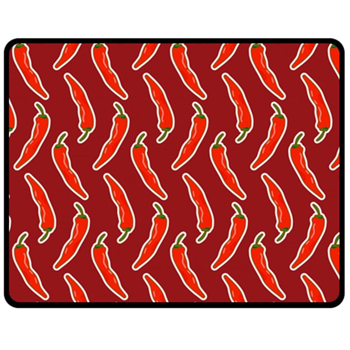 Chili pattern red Fleece Blanket (Medium) 