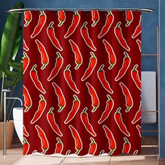 Chili Pattern Red Shower Curtain 60  X 72  (medium)  by BangZart