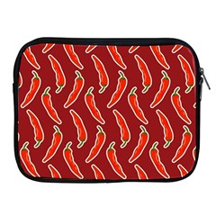 Chili Pattern Red Apple Ipad 2/3/4 Zipper Cases by BangZart