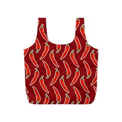 Chili Pattern Red Full Print Recycle Bag (s) by BangZart