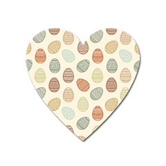 Seamless Pattern Colorful Easter Egg Flat Icons Painted Traditional Style Heart Magnet by BangZart