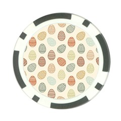 Seamless Pattern Colorful Easter Egg Flat Icons Painted Traditional Style Poker Chip Card Guard by BangZart