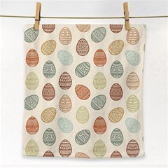 Seamless Pattern Colorful Easter Egg Flat Icons Painted Traditional Style Face Towel by BangZart