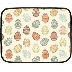 Seamless Pattern Colorful Easter Egg Flat Icons Painted Traditional Style Fleece Blanket (mini) by BangZart