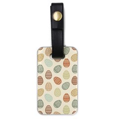 Seamless Pattern Colorful Easter Egg Flat Icons Painted Traditional Style Luggage Tag (one Side) by BangZart