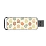 Seamless pattern colorful easter egg flat icons painted traditional style Portable USB Flash (Two Sides) Back