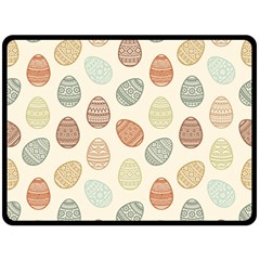 Seamless Pattern Colorful Easter Egg Flat Icons Painted Traditional Style Double Sided Fleece Blanket (large)  by BangZart