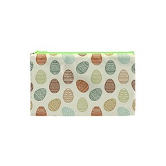 Seamless Pattern Colorful Easter Egg Flat Icons Painted Traditional Style Cosmetic Bag (xs) by BangZart