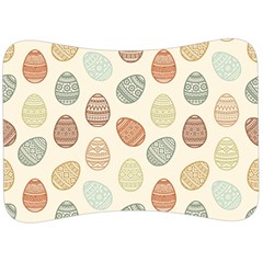 Seamless Pattern Colorful Easter Egg Flat Icons Painted Traditional Style Velour Seat Head Rest Cushion by BangZart