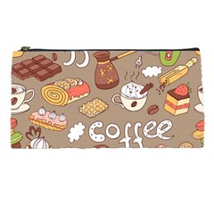 Vector Seamless Pattern With Doodle Coffee Equipment Pencil Case by BangZart