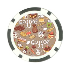 Vector Seamless Pattern With Doodle Coffee Equipment Poker Chip Card Guard (10 Pack) by BangZart