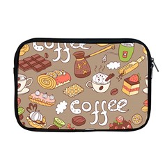 Vector Seamless Pattern With Doodle Coffee Equipment Apple Macbook Pro 17  Zipper Case by BangZart