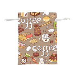 Vector Seamless Pattern With Doodle Coffee Equipment Lightweight Drawstring Pouch (s) by BangZart