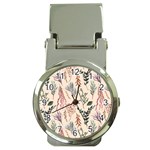 Watercolor floral seamless pattern Money Clip Watches Front