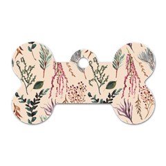 Watercolor Floral Seamless Pattern Dog Tag Bone (two Sides) by BangZart