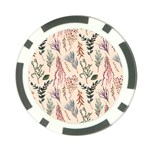 Watercolor floral seamless pattern Poker Chip Card Guard Front