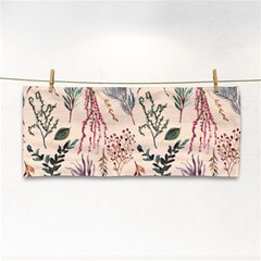 Watercolor Floral Seamless Pattern Hand Towel by BangZart