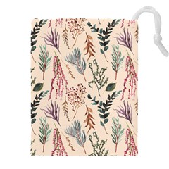 Watercolor Floral Seamless Pattern Drawstring Pouch (4xl) by BangZart