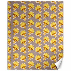 Yellow Mushroom Pattern Canvas 16  X 20 