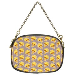 Yellow Mushroom Pattern Chain Purse (two Sides) by BangZart