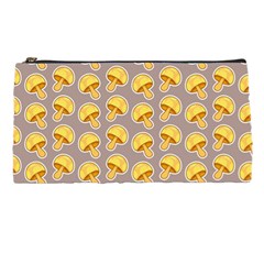 Yellow Mushroom Pattern Pencil Case by BangZart