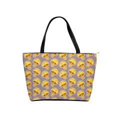 Yellow Mushroom Pattern Classic Shoulder Handbag by BangZart