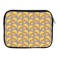 Yellow Mushroom Pattern Apple Ipad 2/3/4 Zipper Cases by BangZart