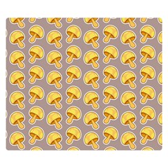 Yellow Mushroom Pattern Double Sided Flano Blanket (small)  by BangZart