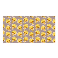 Yellow Mushroom Pattern Satin Shawl by BangZart