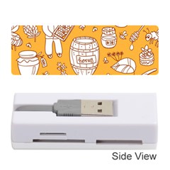 Vector Honey Element Doodle Seamless Pattern With Beehive Beeke Memory Card Reader (stick) by BangZart