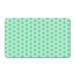 Polka Dots Mint green, pastel colors, retro, vintage pattern Magnet (Rectangular) Front