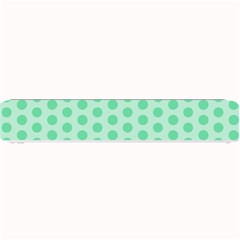 Polka Dots Mint Green, Pastel Colors, Retro, Vintage Pattern Small Bar Mats by Casemiro