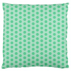 Polka Dots Mint Green, Pastel Colors, Retro, Vintage Pattern Standard Flano Cushion Case (one Side) by Casemiro